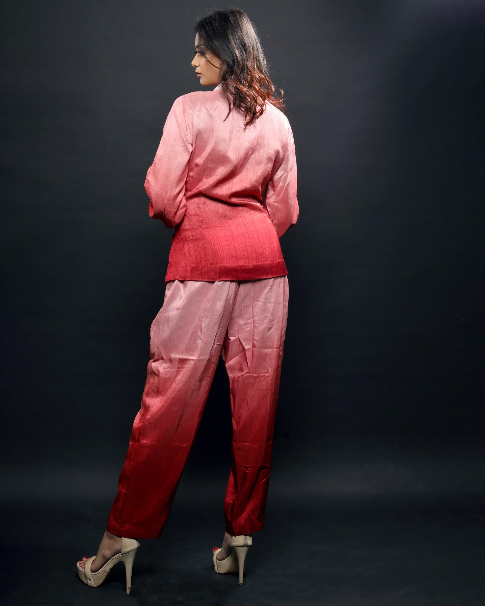 Ombre Peplum Set