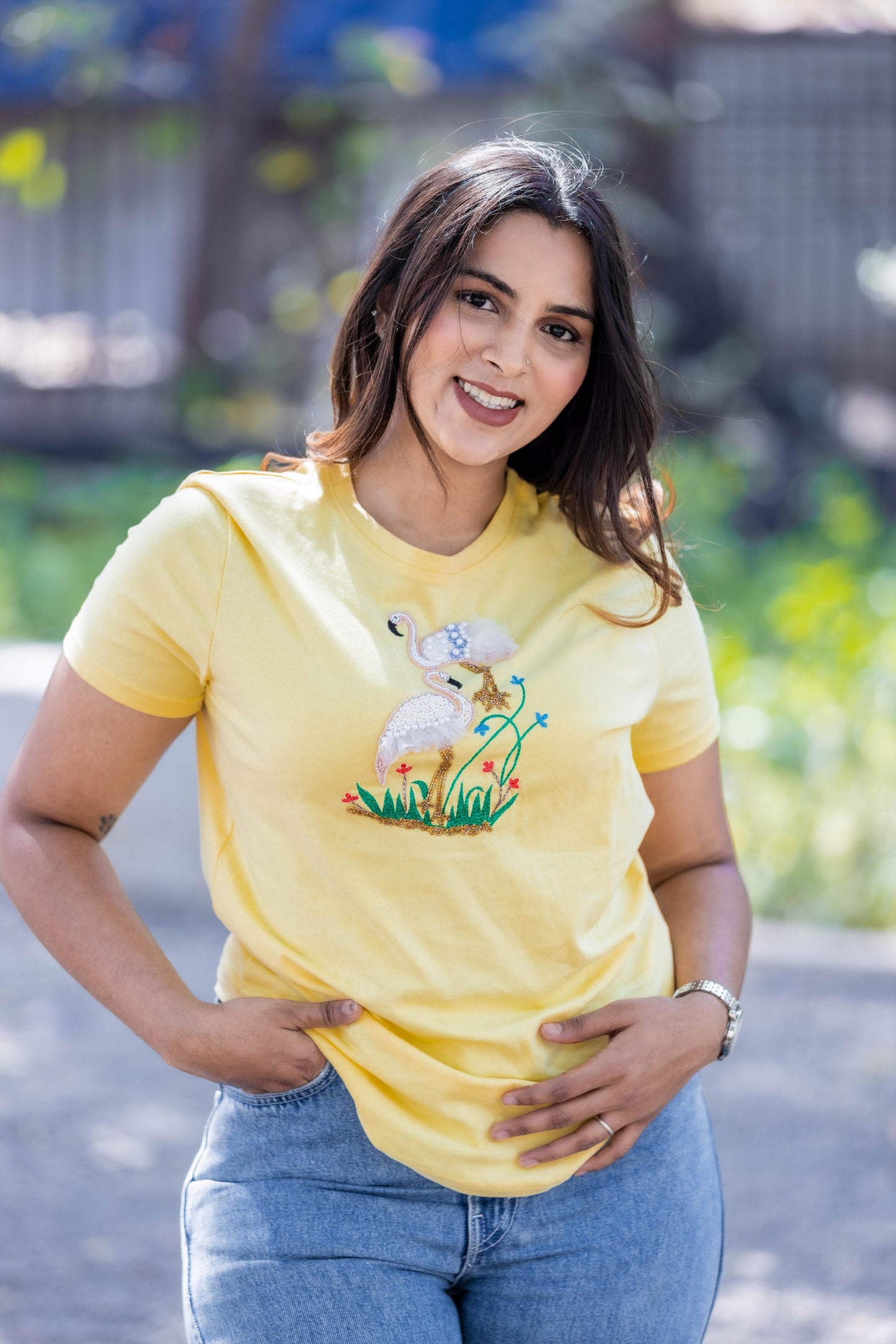 Yellow Flamingo T-Shirt