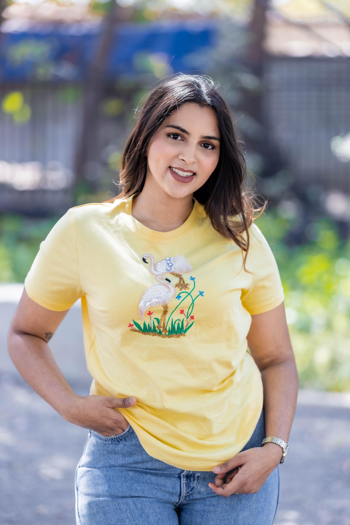 Yellow Flamingo T-Shirt