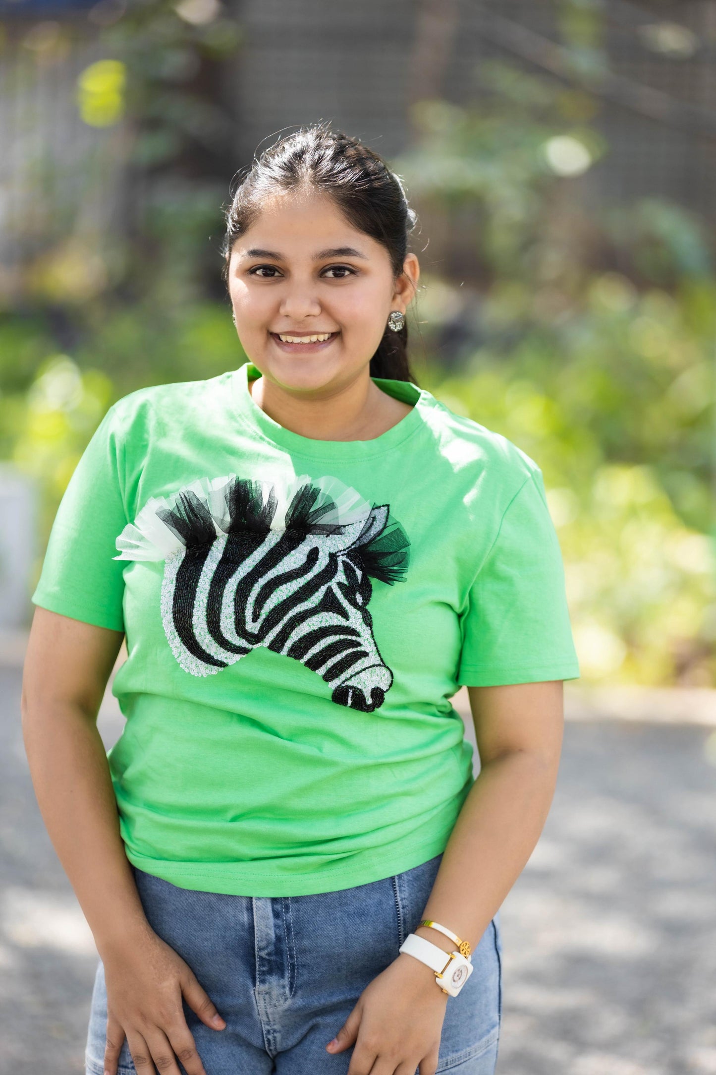 Spring Green Lepoard T-Shirt