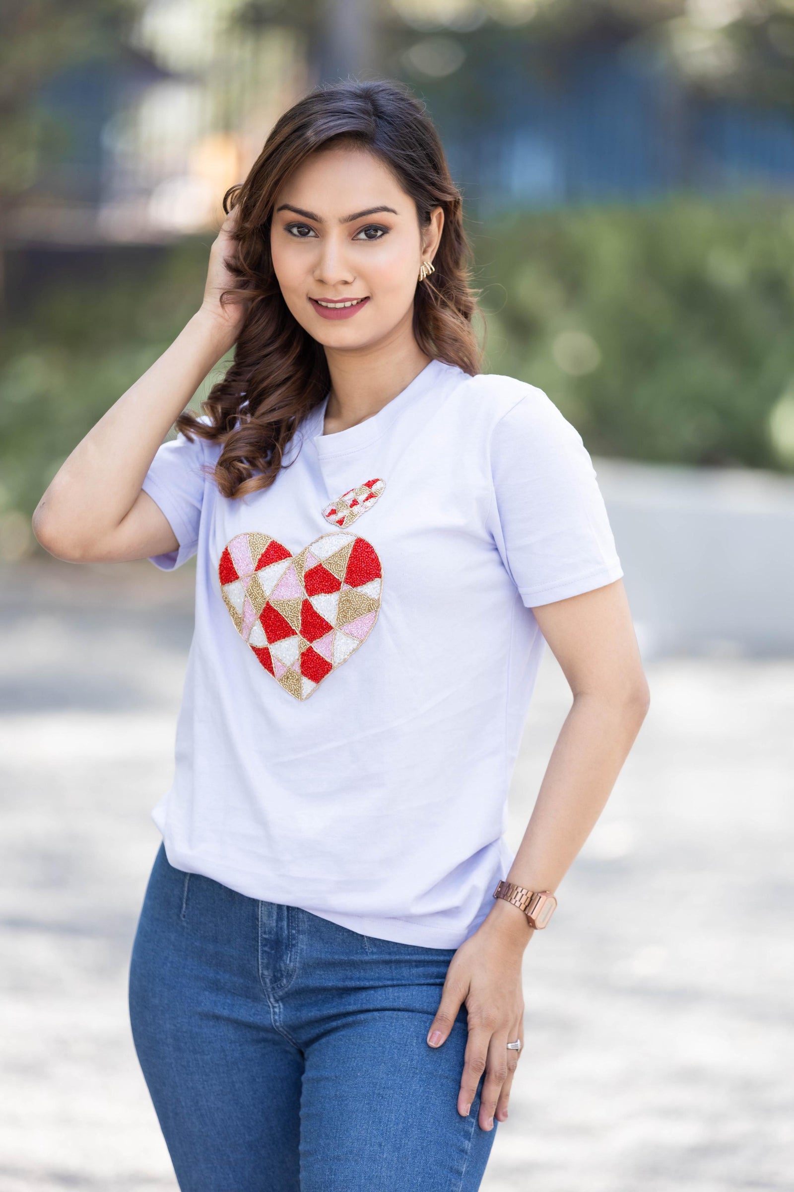 Lilac Heart Tee