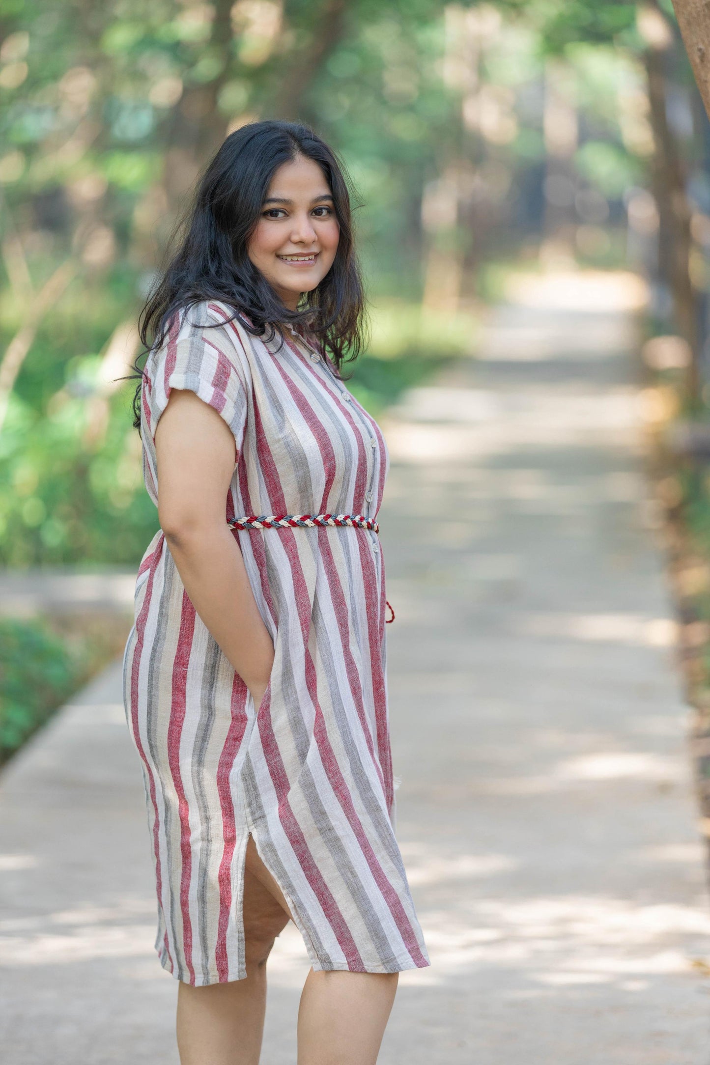 Striped Shirt Dress