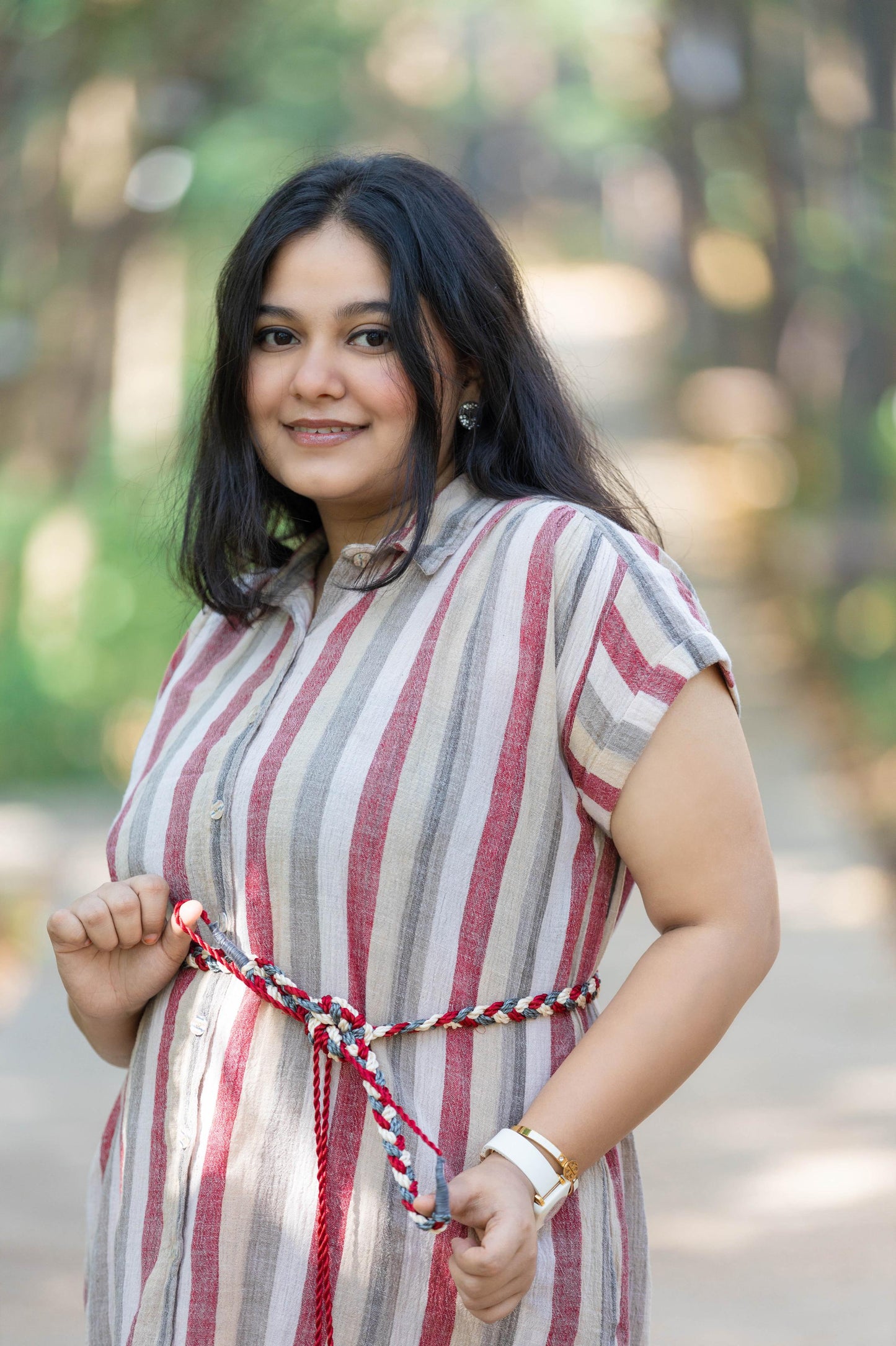 Striped Shirt Dress