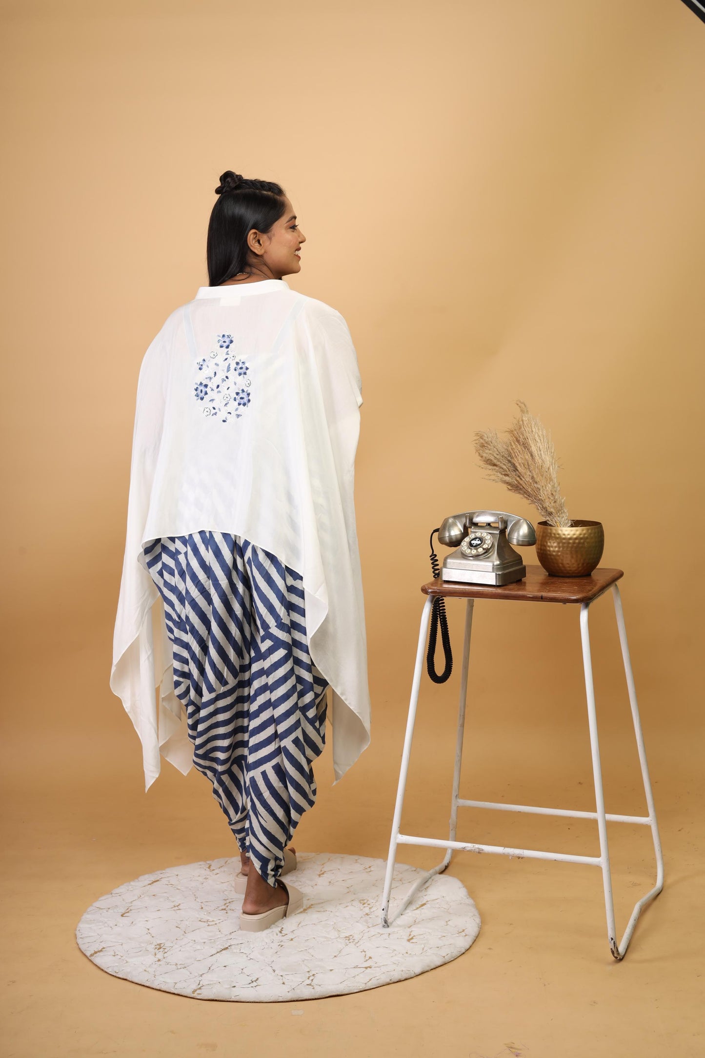 Chevron Dhoti Set