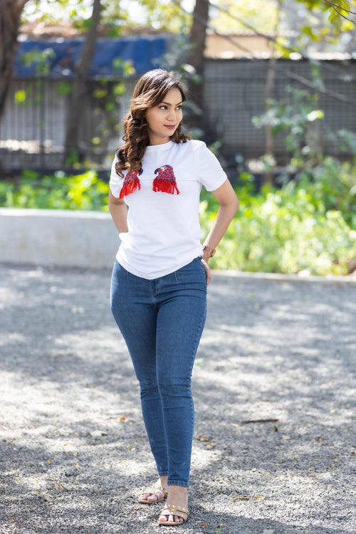 White Parrot T-Shirt