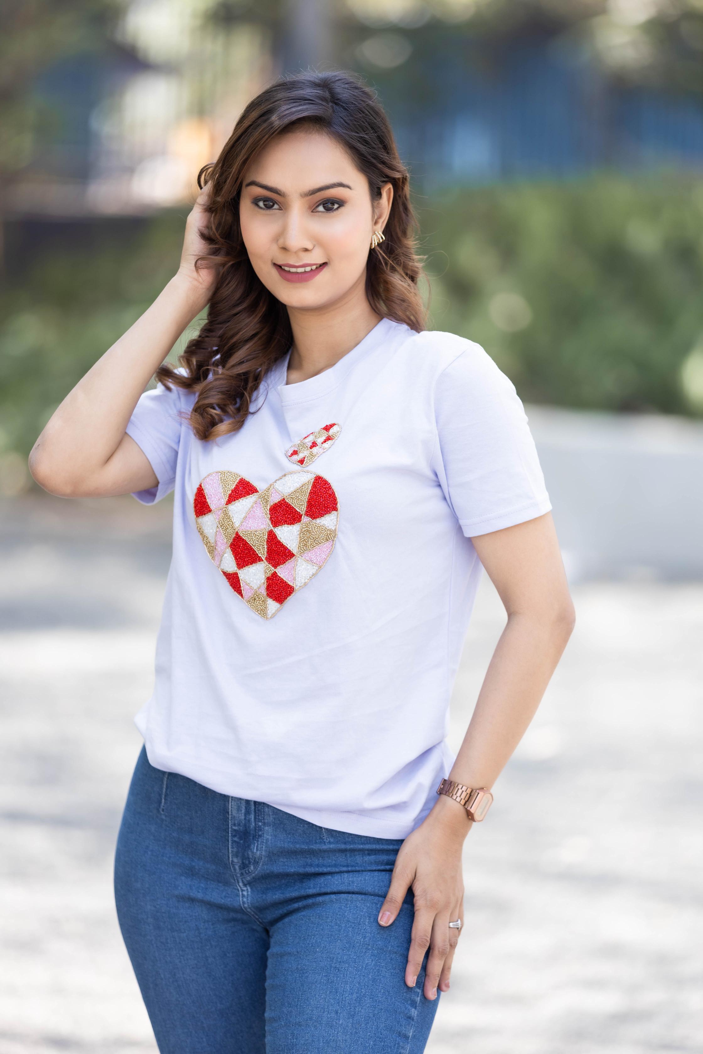 Lilac Heart Tee