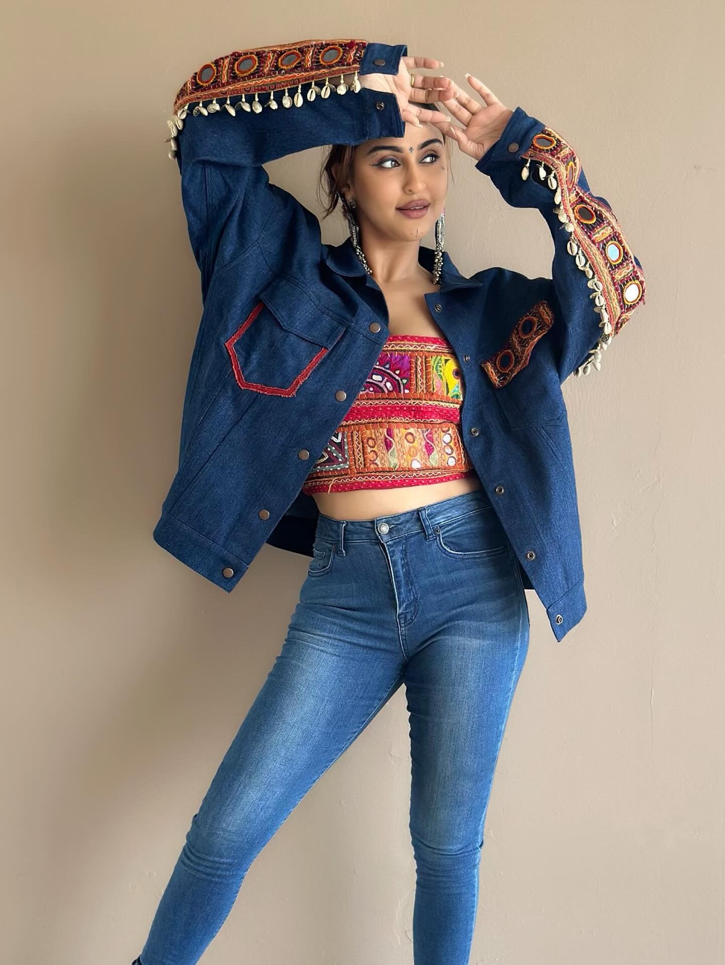 Blue Rabari Denim Jacket