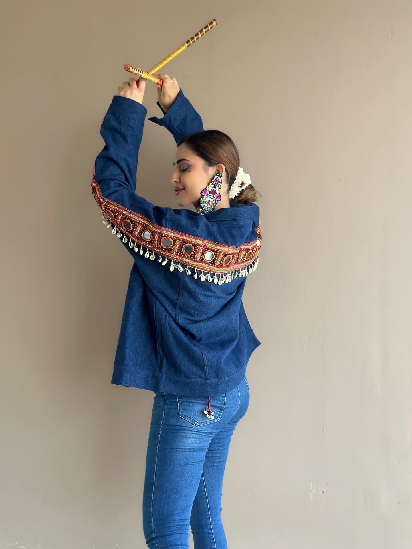 Blue Rabari Denim Jacket