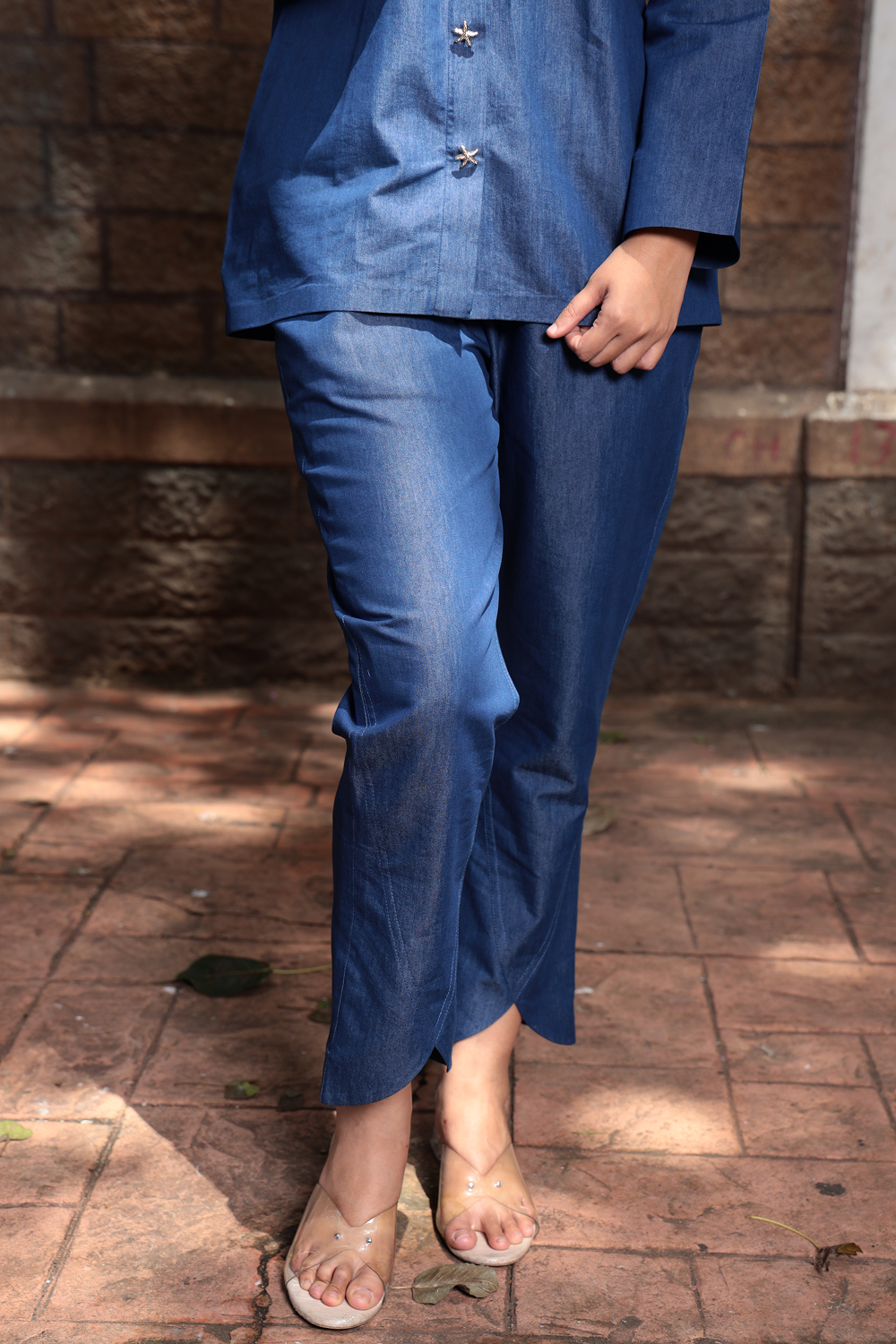 Stellar Ease – Minimal Denim Co-ord Set