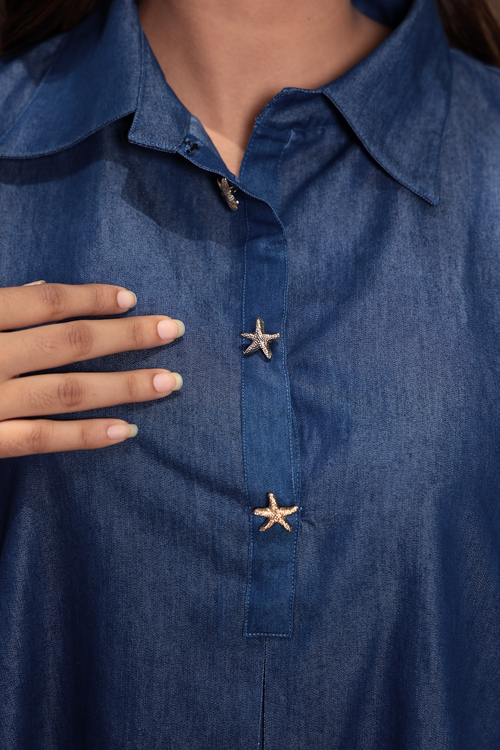 Free Flow – Denim Swing Dress