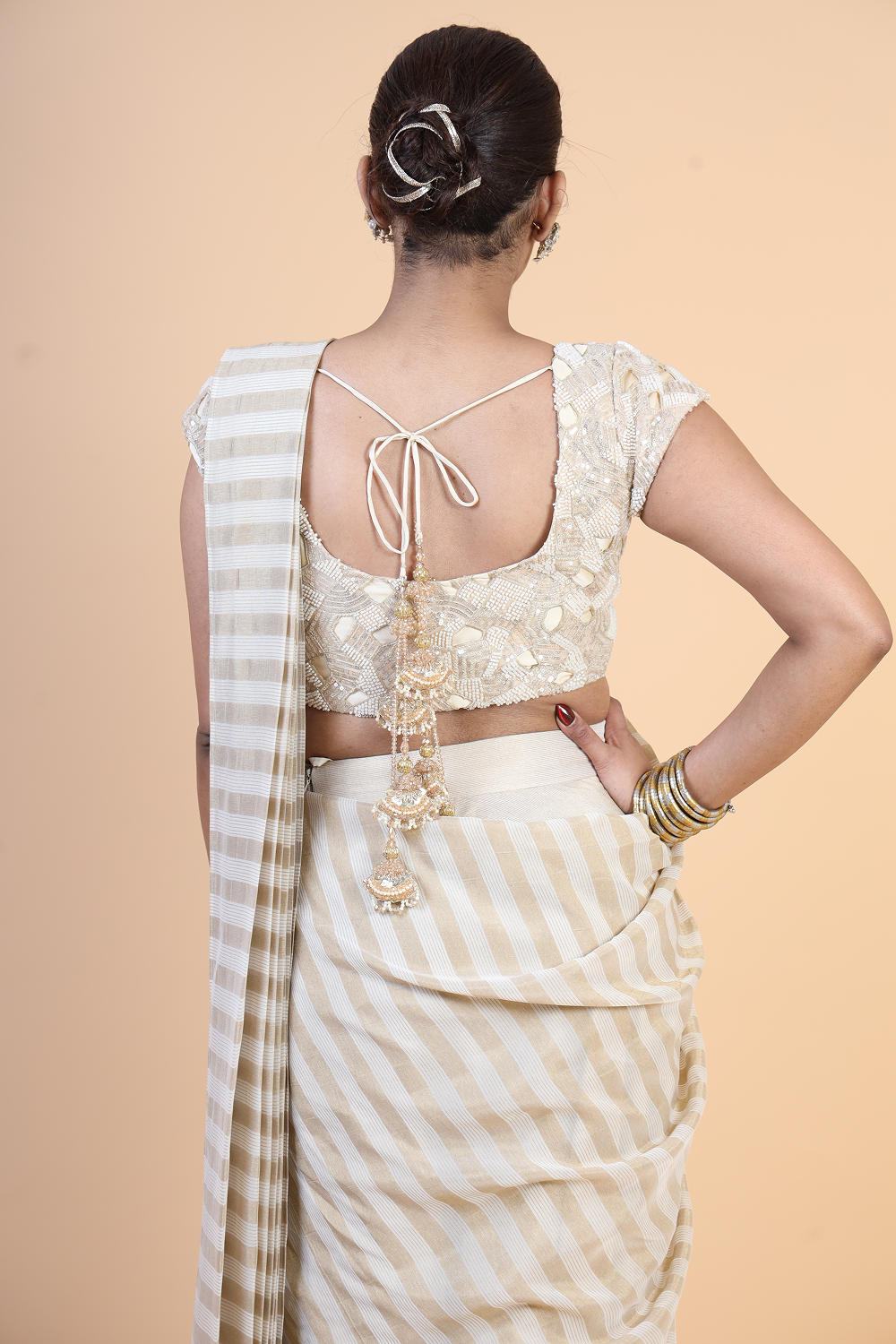 Afterglow Saree | Vanilla