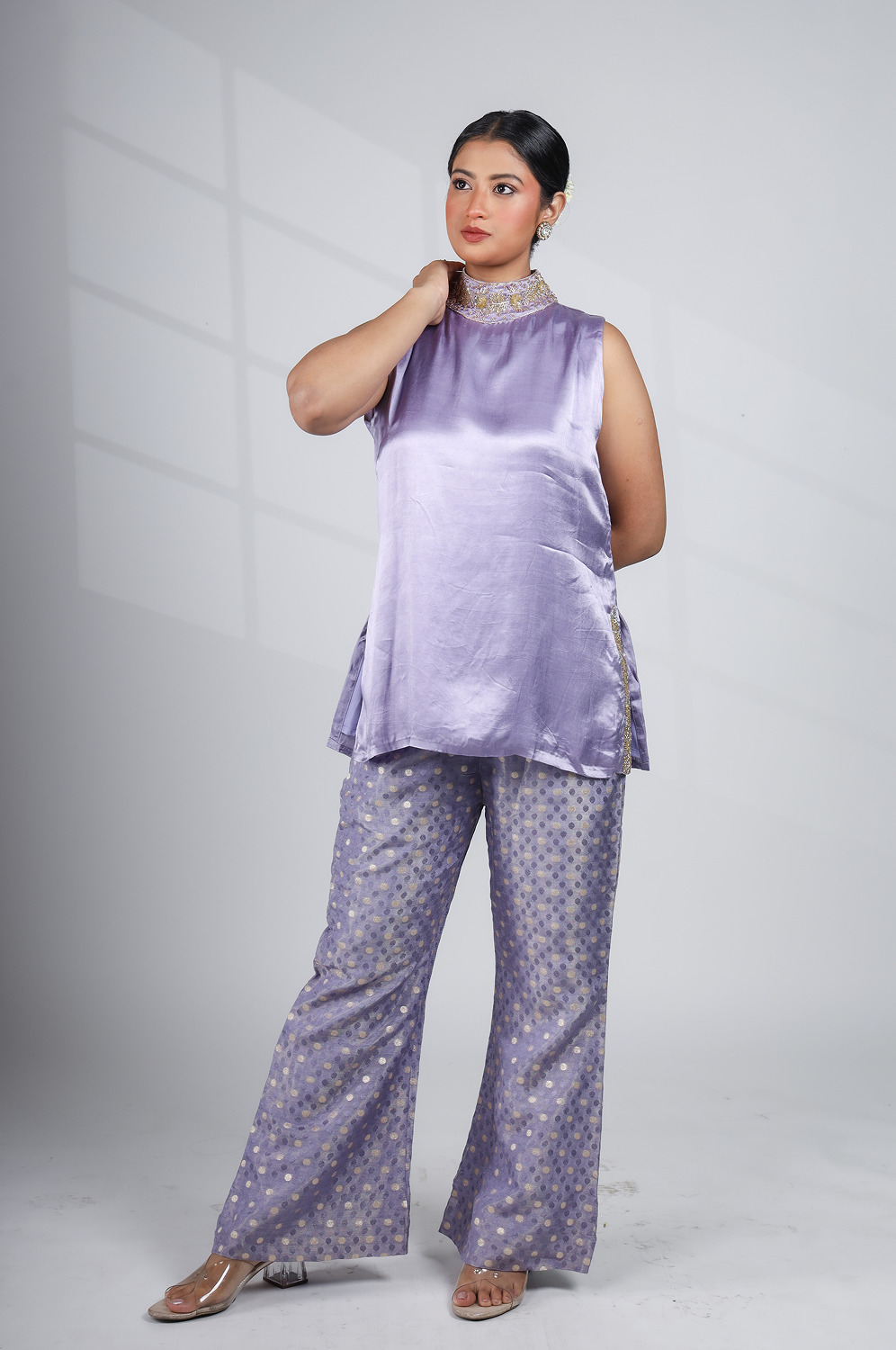 Moonlit Lilac- Soft shimmer and serene elegance