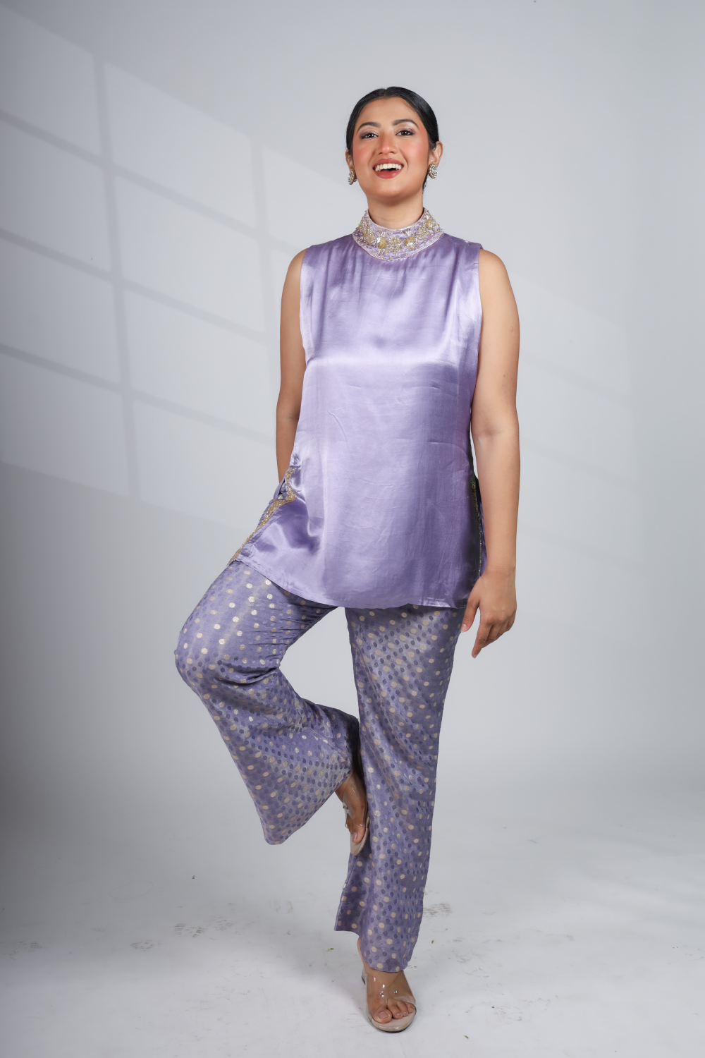 Moonlit Lilac- Soft shimmer and serene elegance