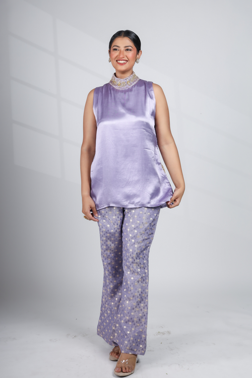 Moonlit Lilac- Soft shimmer and serene elegance