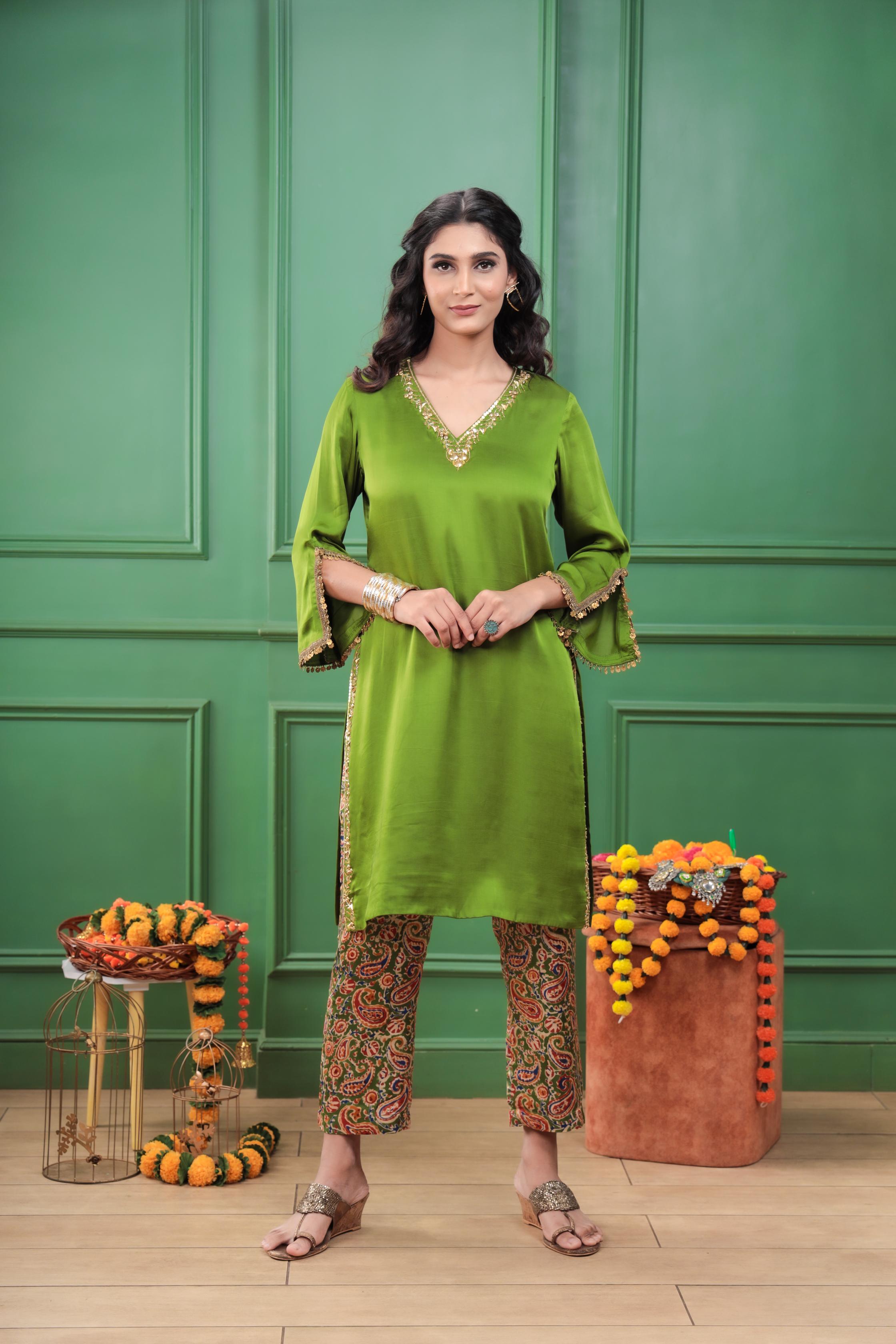 Paisley Short Kurta Set