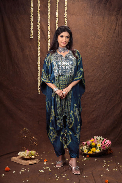 Palm Tree Kaftan Set