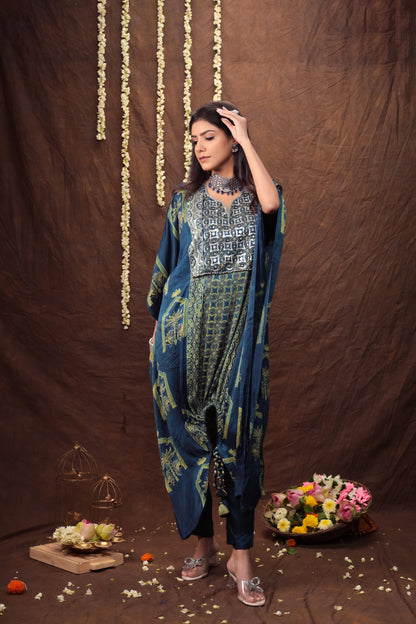 Palm Tree Kaftan Set