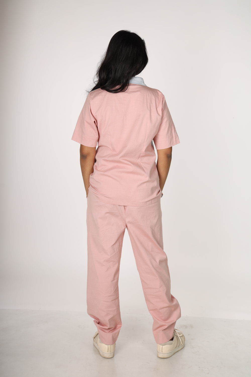 Blush Breeze Hand-Embroidered Co-ord Set