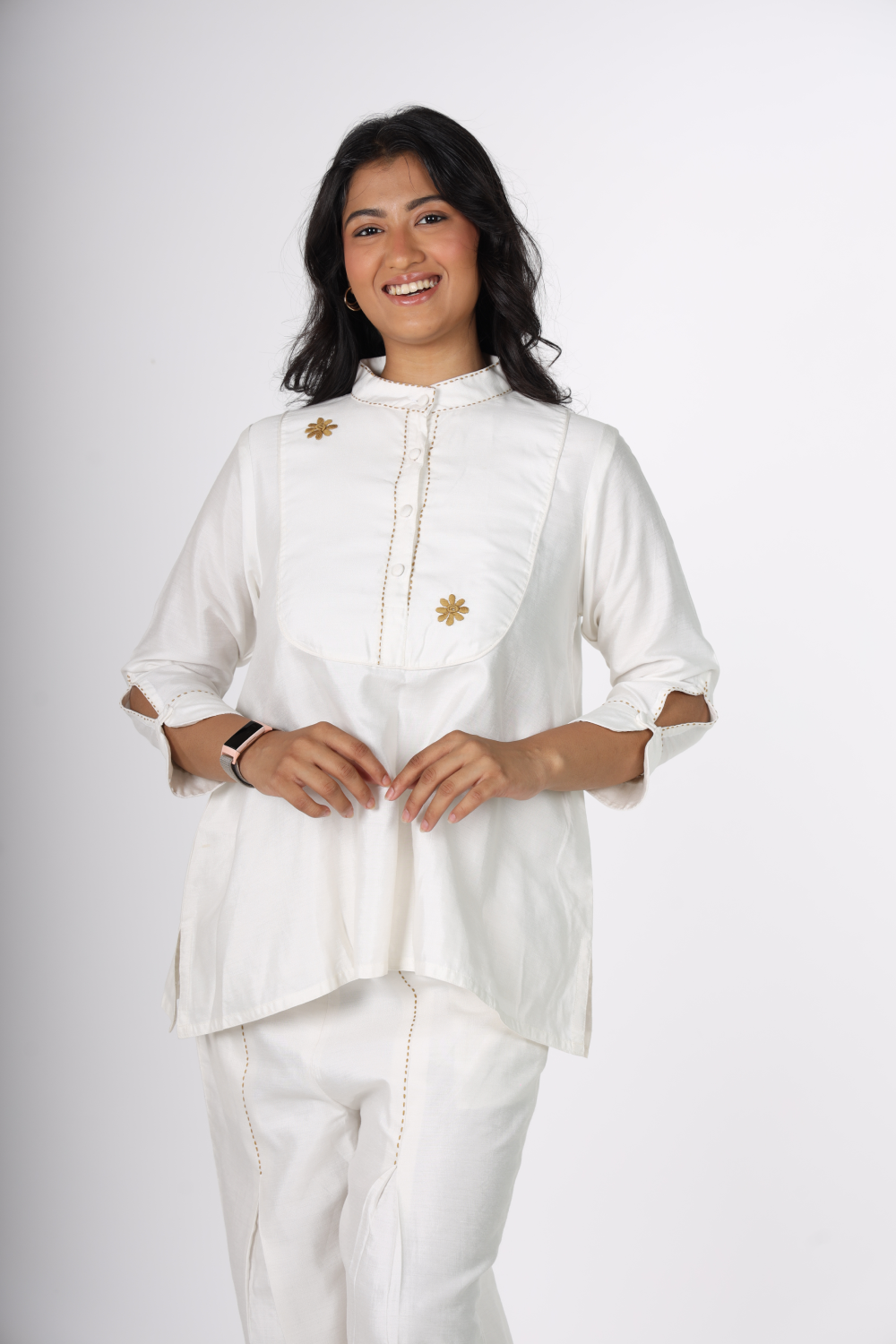 Ivory Ease – Anti-Fit Chanderi Silk Kurta Set