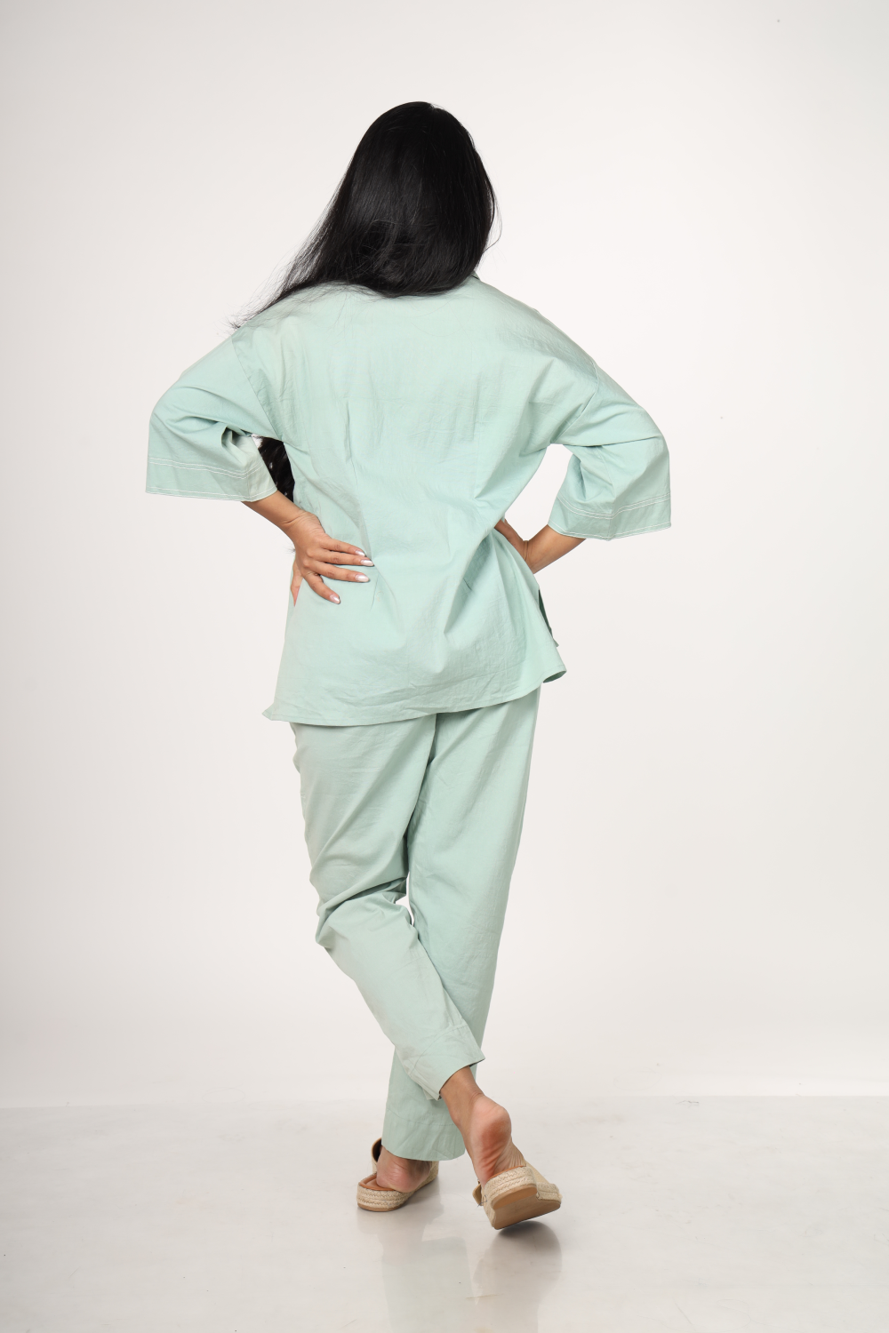 Sage Green Fringe Co-ord Set