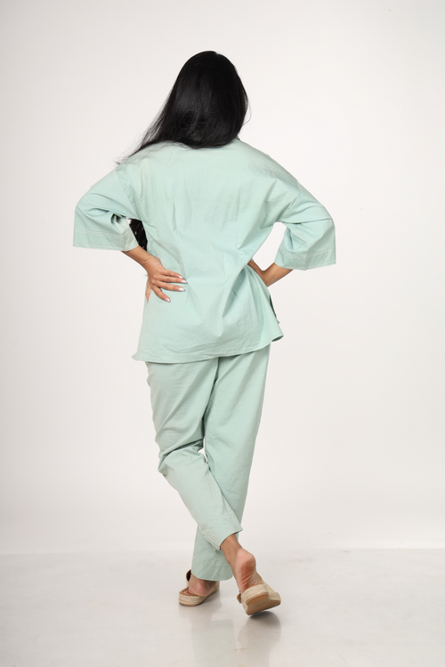 Sage Green Straight Pant
