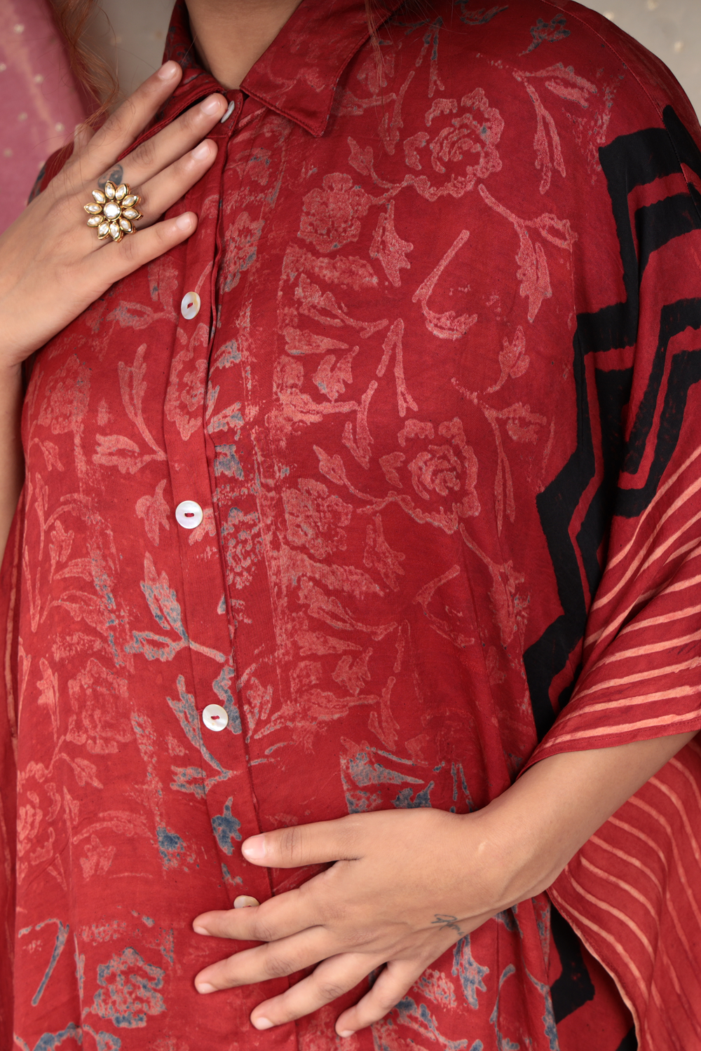 Terracotta Chevron Block Set