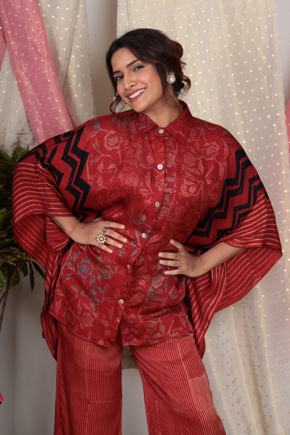 Terracotta Chevron Block Set