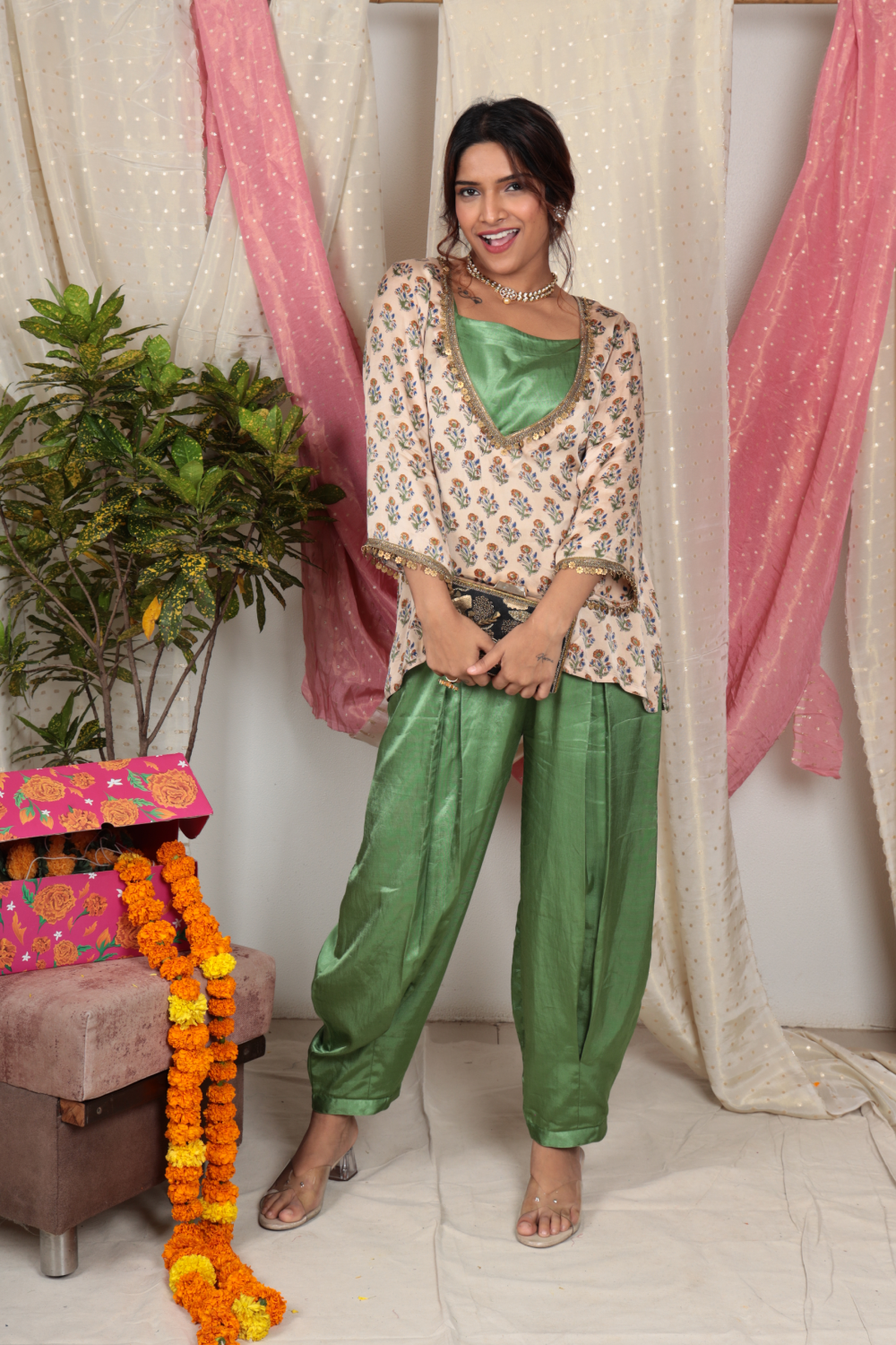 Ivory Floral Block Set