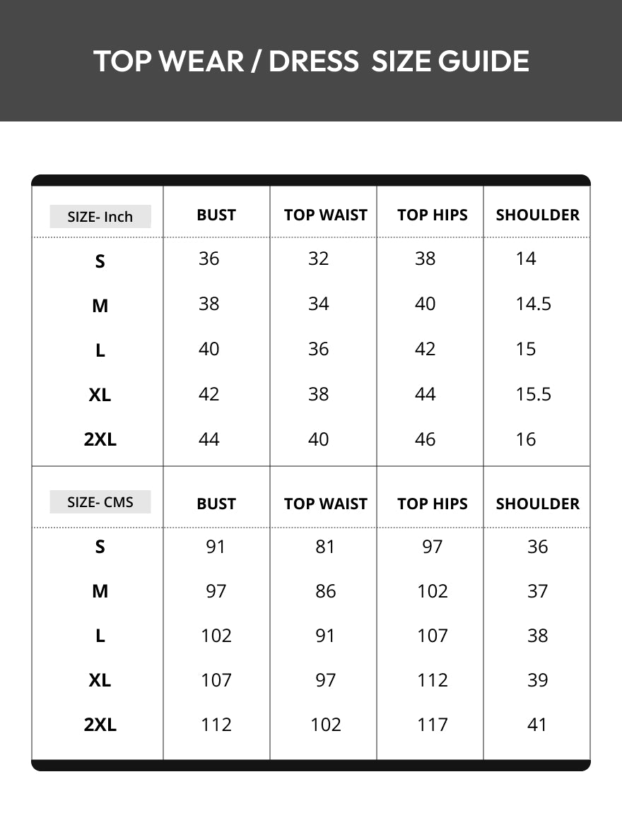 Top Size Chart